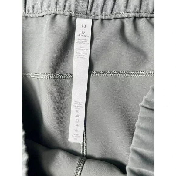 Lululemon On The Fly Pant Wide Leg Woven Grey Sage Size 10 - Picture 8 of 16